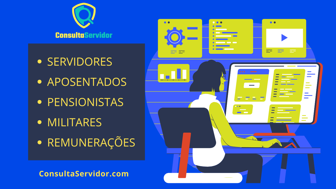 banner com frases: consulta servidores, remunerações, aposentados e pensionistas